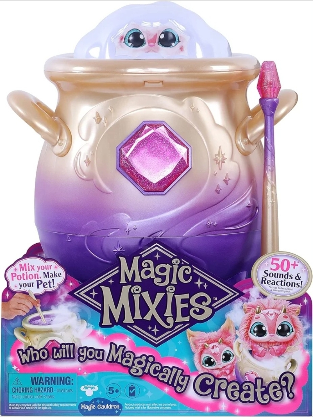 Magic Mixies Magic Cauldron Interactive Plush Creation Set – 50+ Sounds